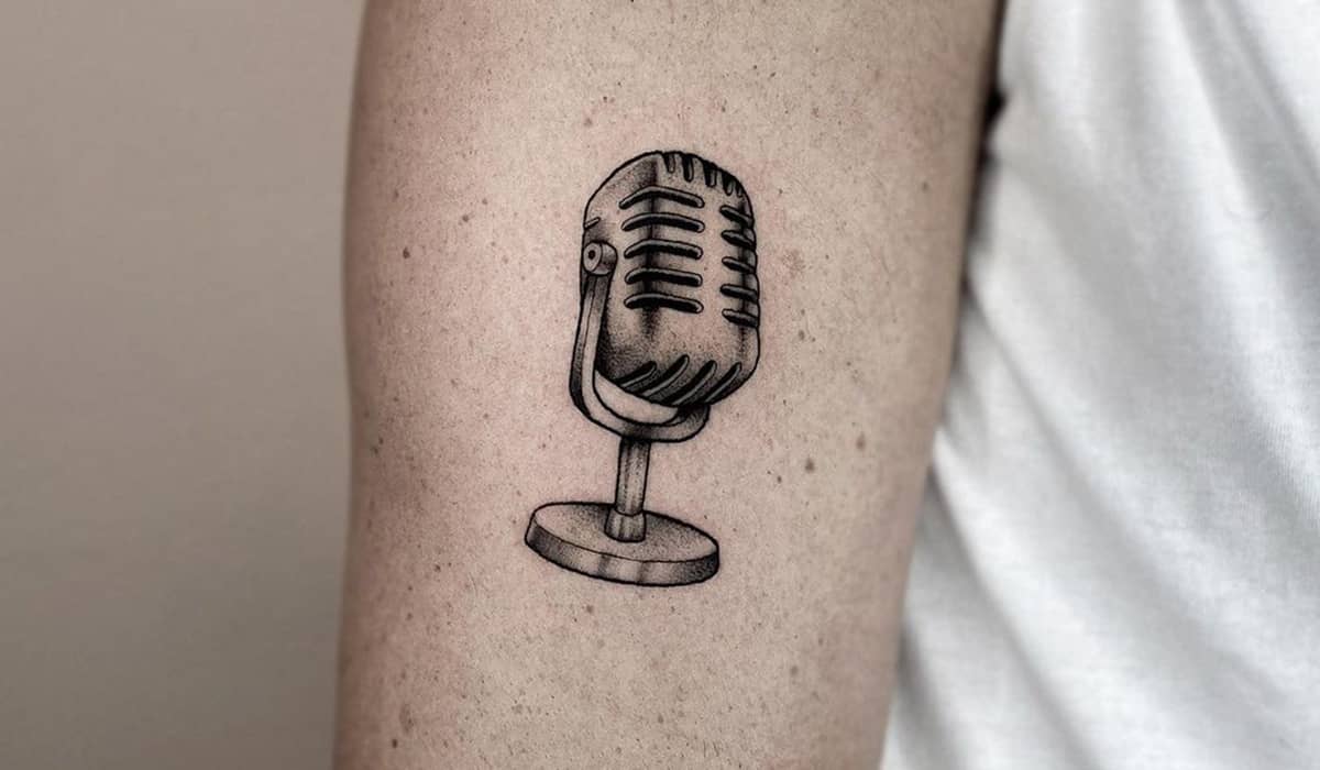 26 Microphone Tattoos (Mic Tattoo Designs and Meanings)