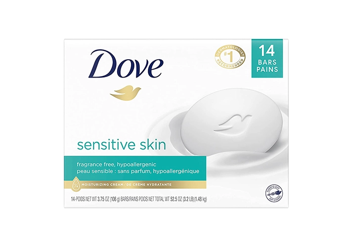 Dove sensitive soap.