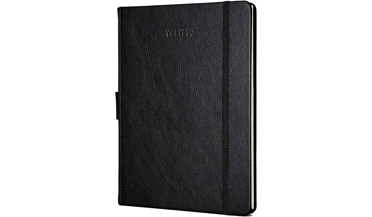 Thick hardcover ruled notebook
