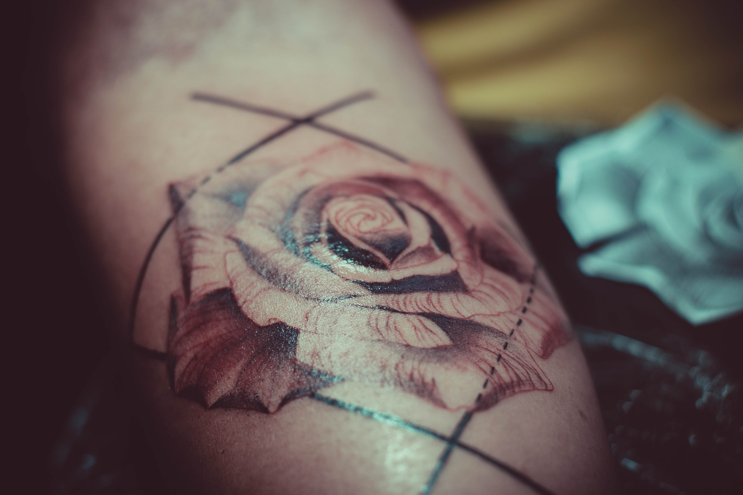 Tattoo of a rose.
