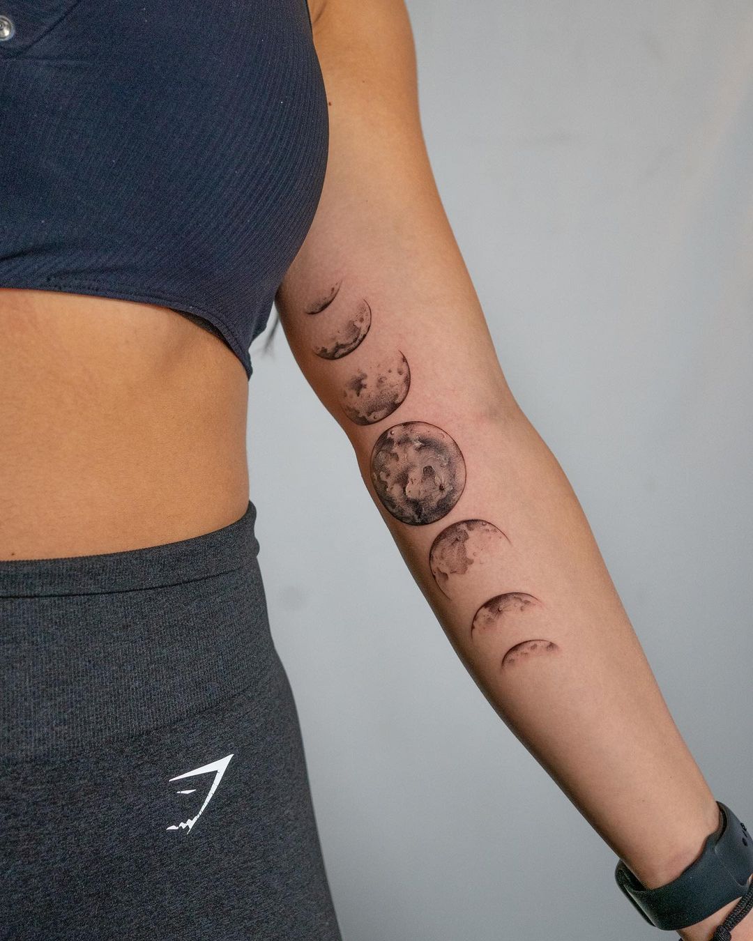 Moon phases tattoo, Moon tattoo, Tattoos